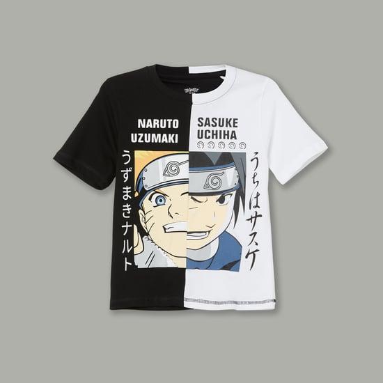 kidsville boys naruto printed t-shirt