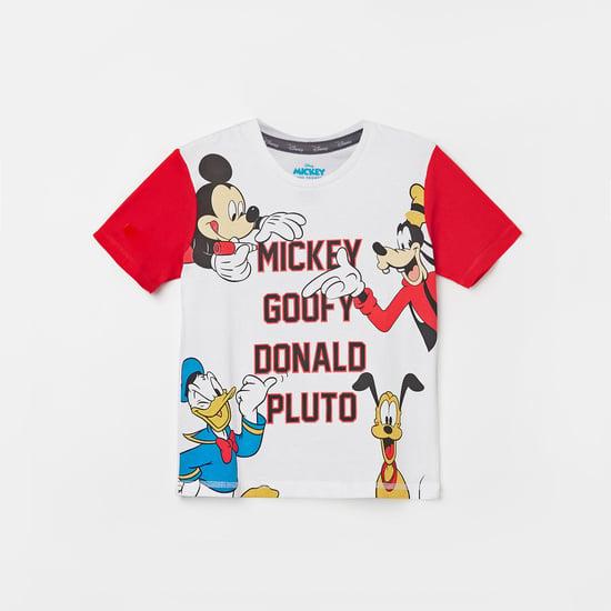 kidsville boys printed crew neck t-shirt