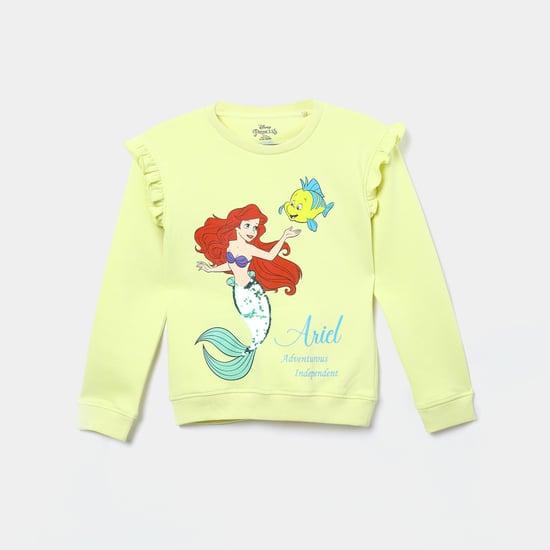 kidsville girls mermaid printed sweatshirt