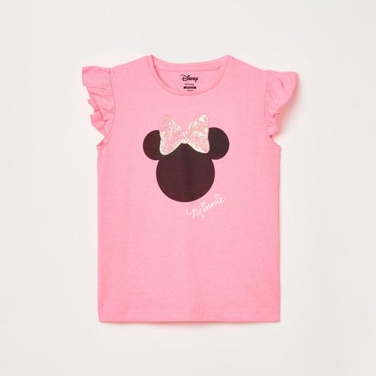 kidsville girls printed round neck top