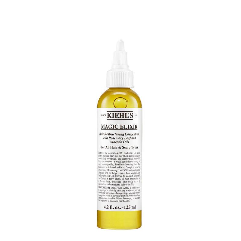 kiehl's magic elixir hair restructuring concentrate with rosemary leaf and avocado oil