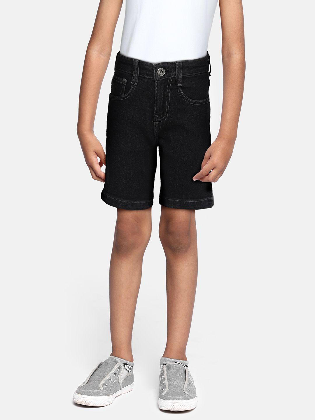 killer boys black regular fit denim shorts