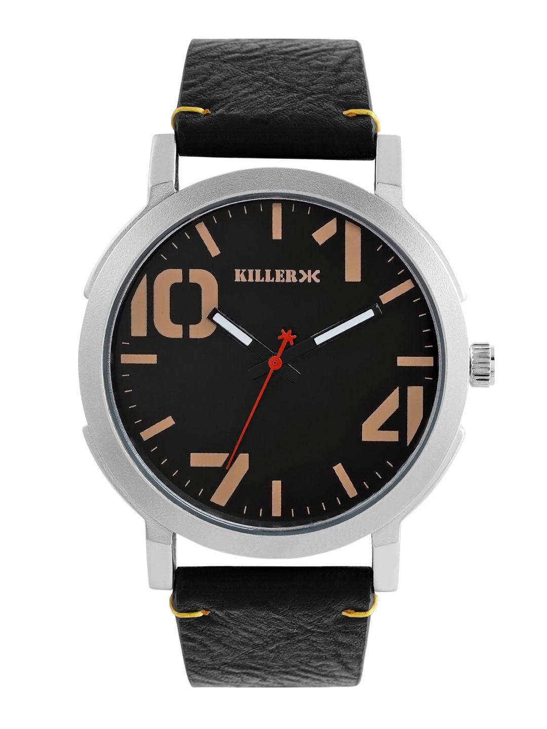 killer men black solid analogue watch kl-17b