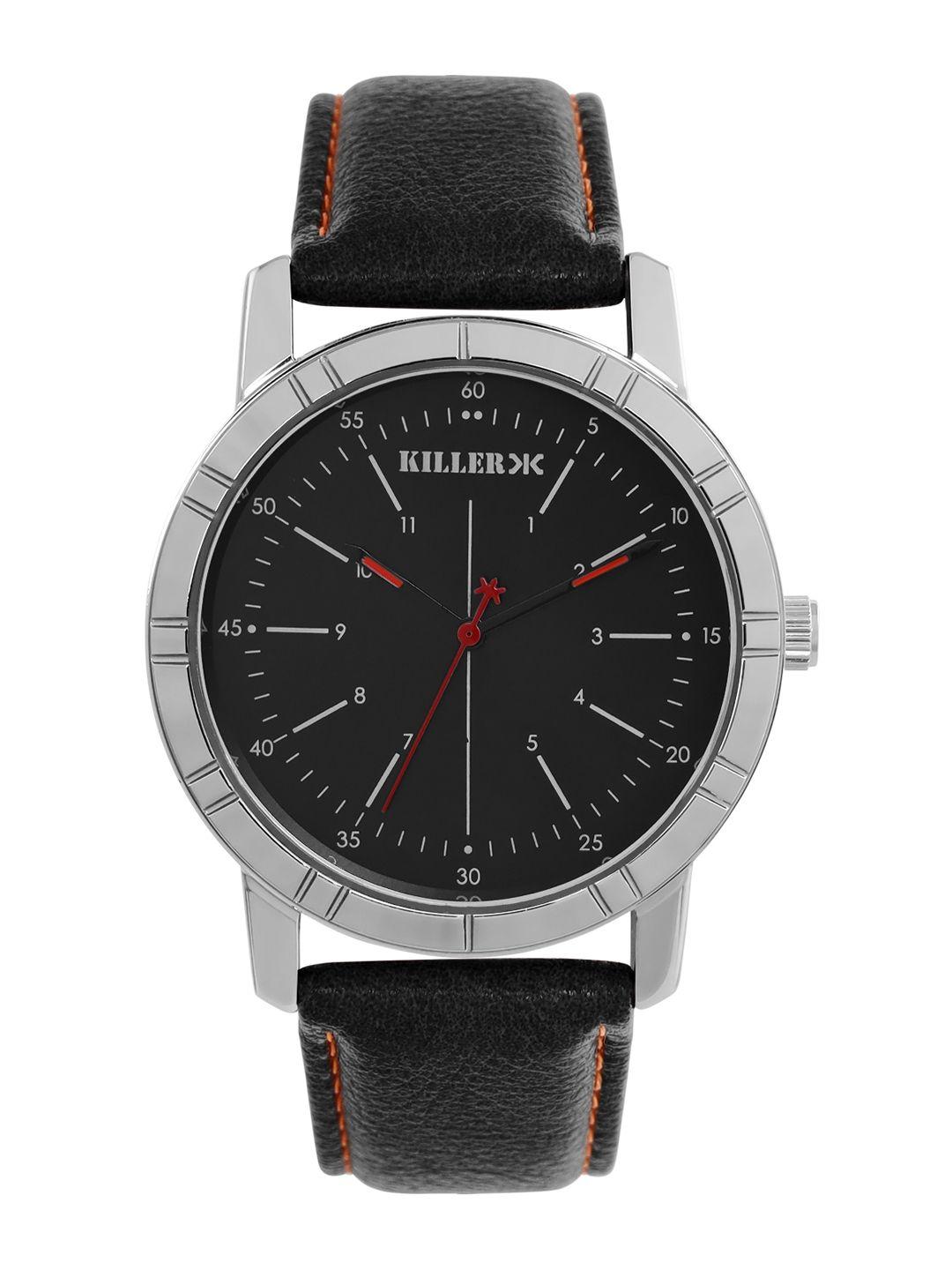 killer men black solid analogue watch kl-5b