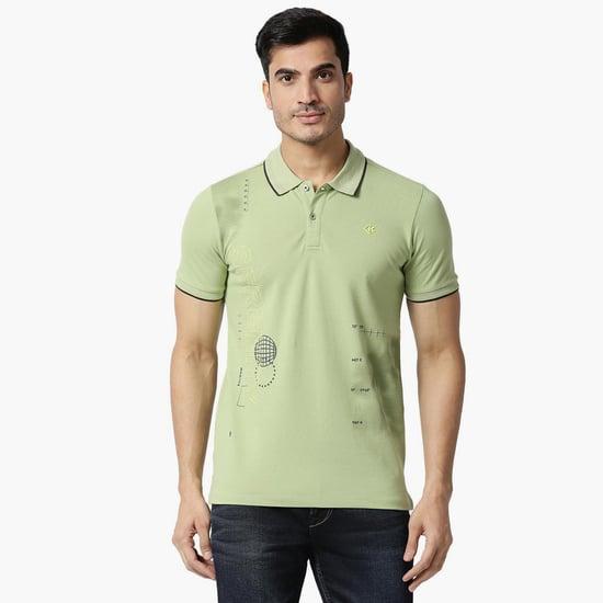 killer men printed regular fit polo t-shirt