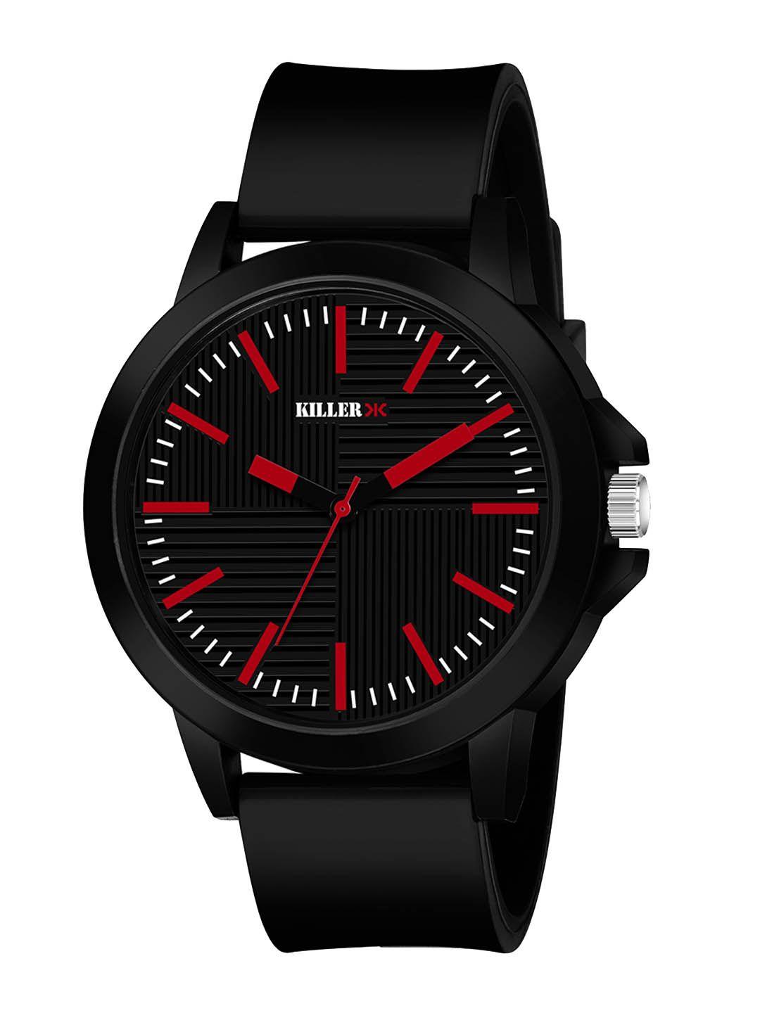 killer men round analogue watch kl-9609-red