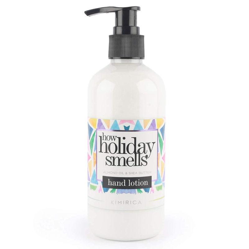 kimirica how holiday smells almond oil & shea butter hand lotion