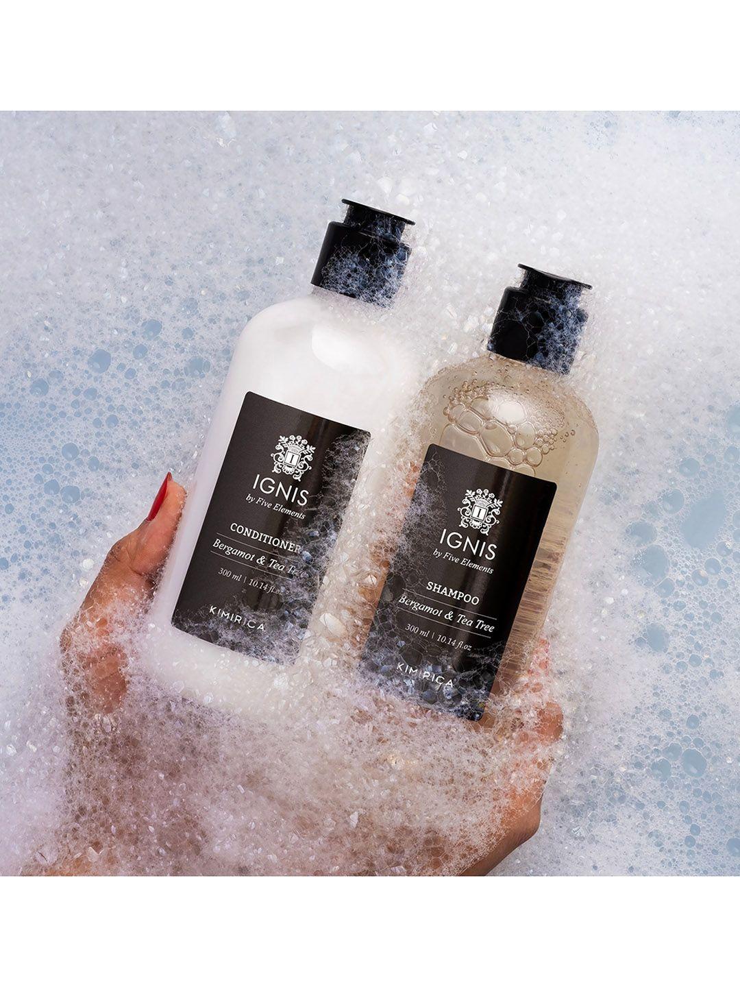 kimirica ignis daily mild shampoo & conditioner hair care duo - 300 ml each