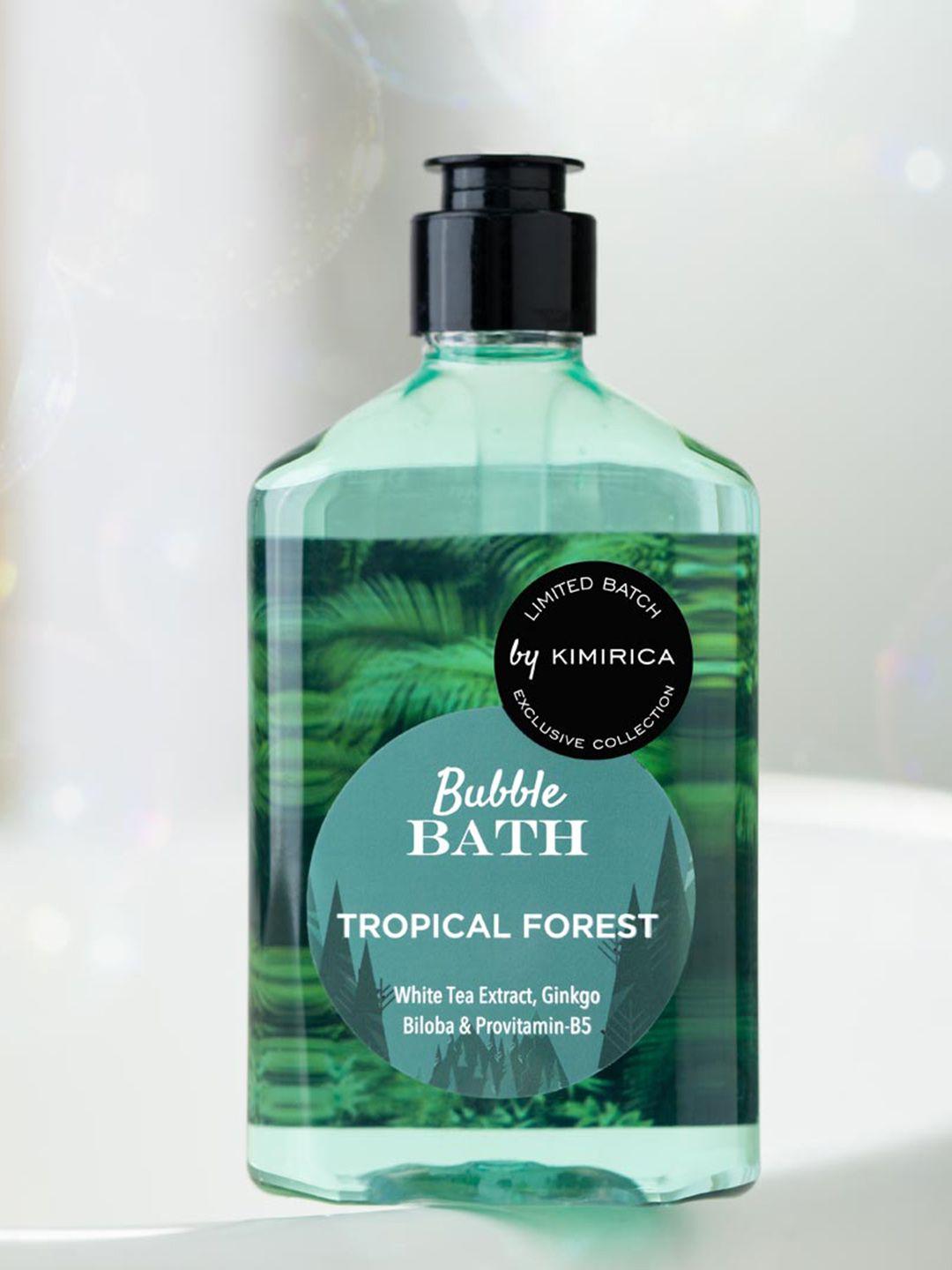 kimirica tropical forest bubble bath shower gel with tea & pro vitamin b5 - 270 ml