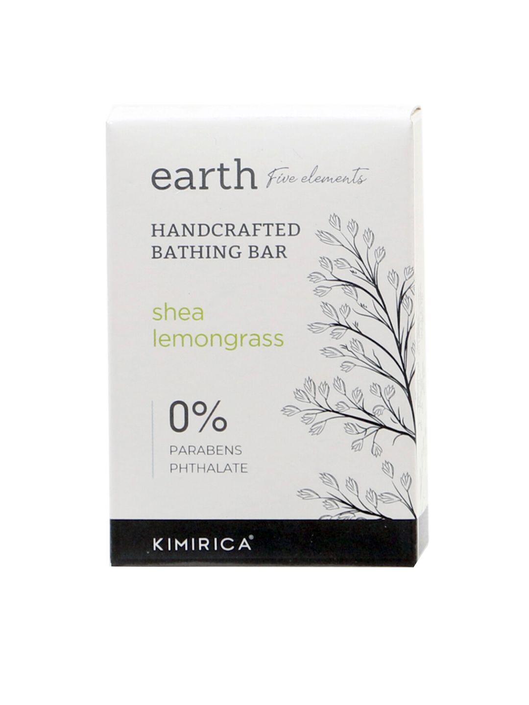 kimirica white earth shea lemongrass bathing soap bar 100% vegan & paraben free-100g