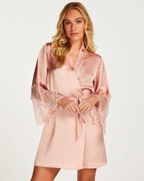 kimono satin lace robes