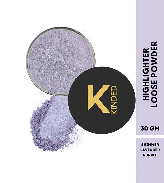 kinded highlighter loose powder shimmer lavender purple - 30 gm