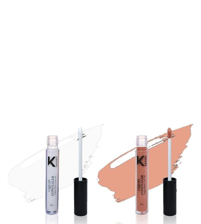 kinded liquid concealer 04 white light & 05 peachy orange combo