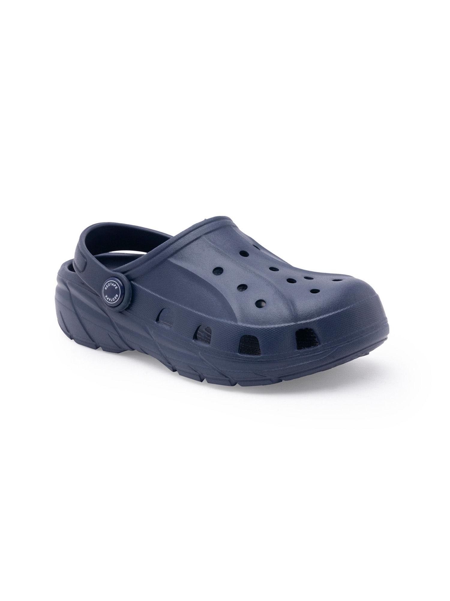 kinds solid navy blue clogs