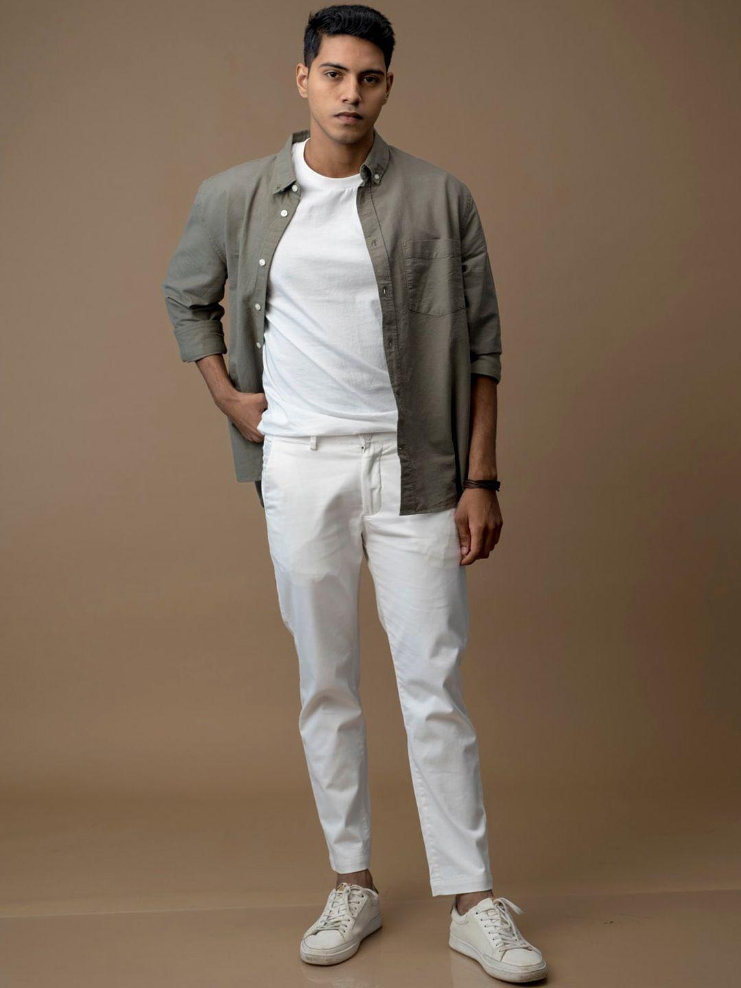 kingdom of white men classic chinos trousers