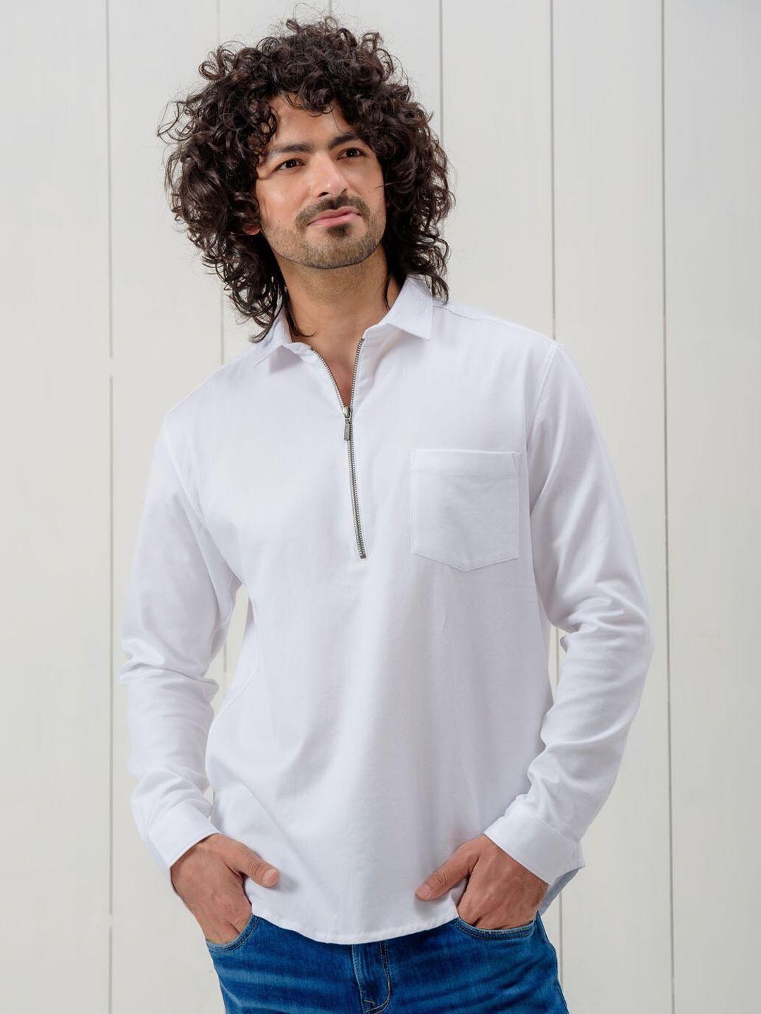 kingdom of white men white opaque casual shirt