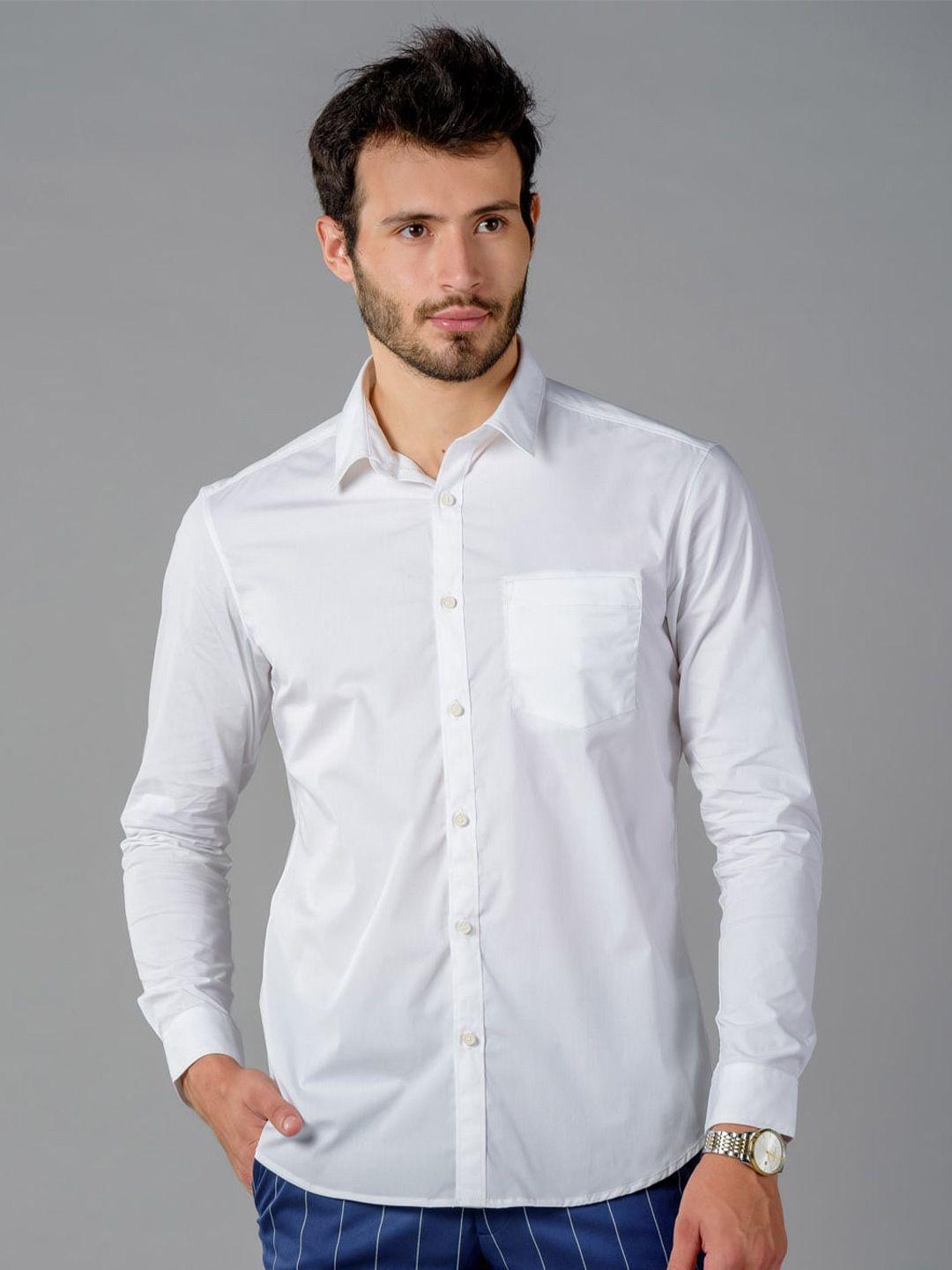 kingdom of white slim fit casual shirt