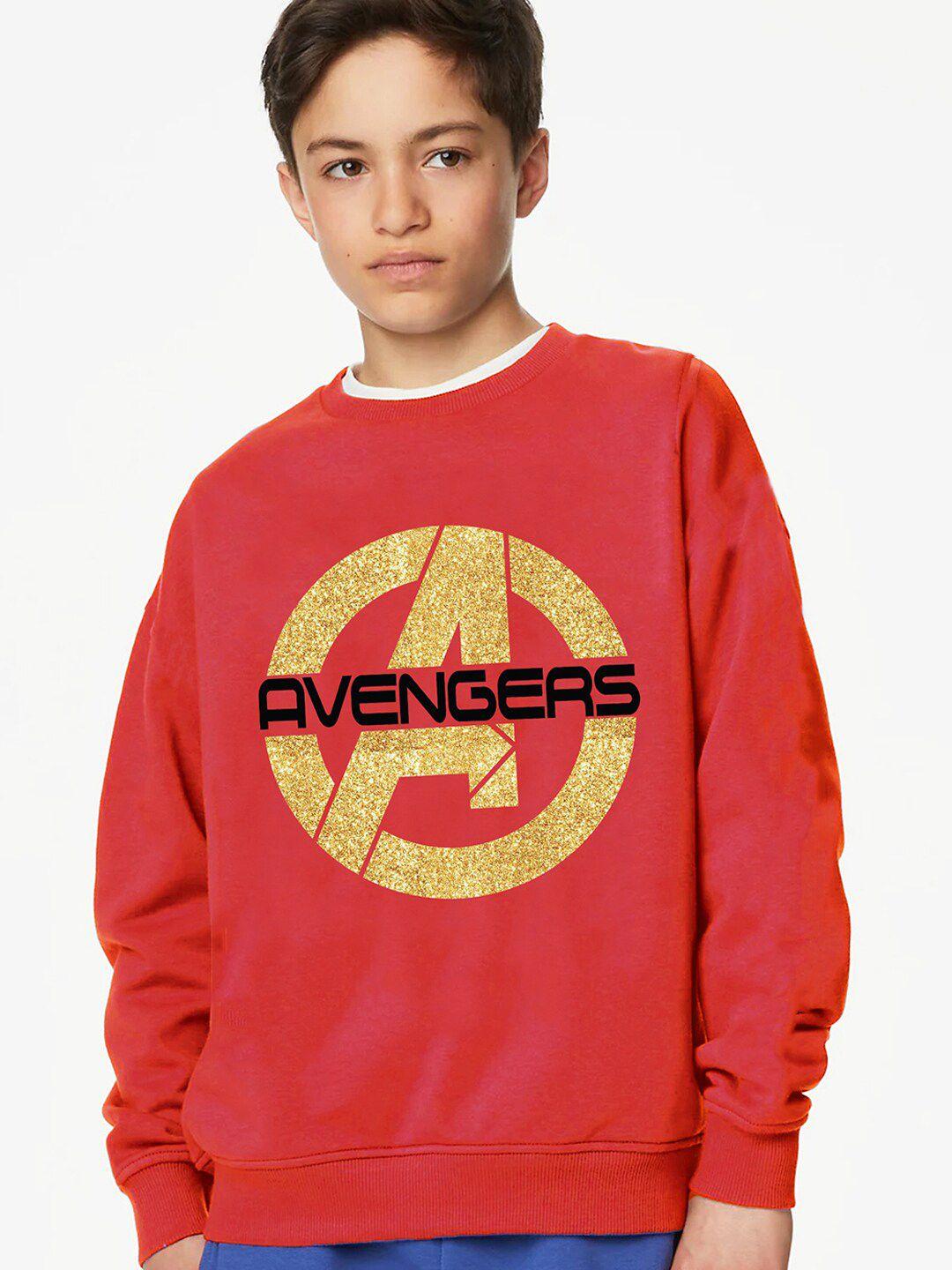 kinsey boys avengers printed sweatshirt