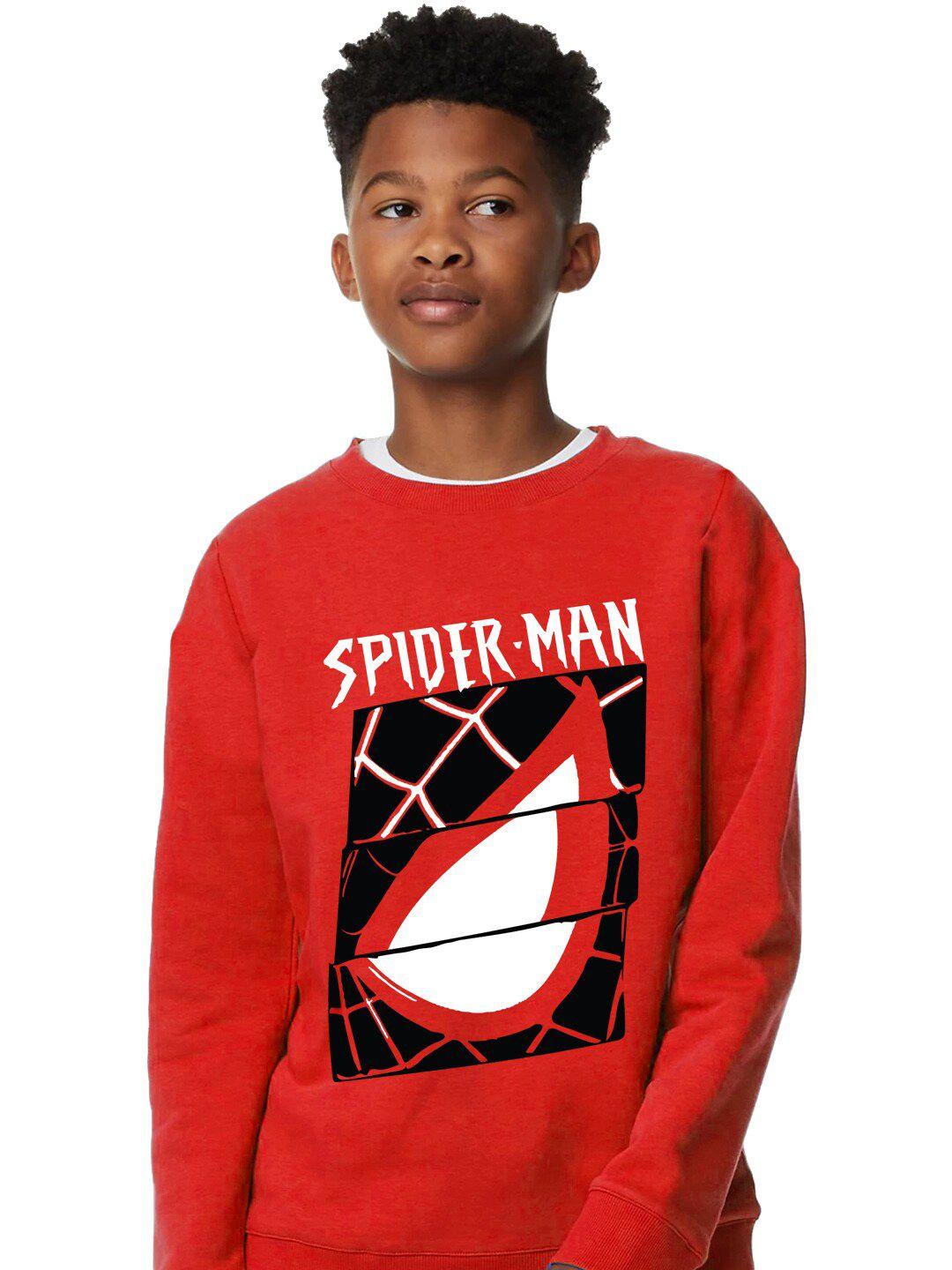kinsey boys spider-man printed sweatshirt