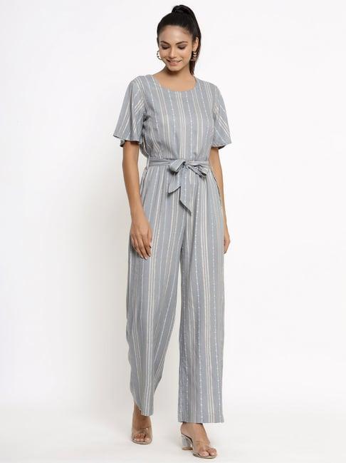 kipek grey printed jumpsuit