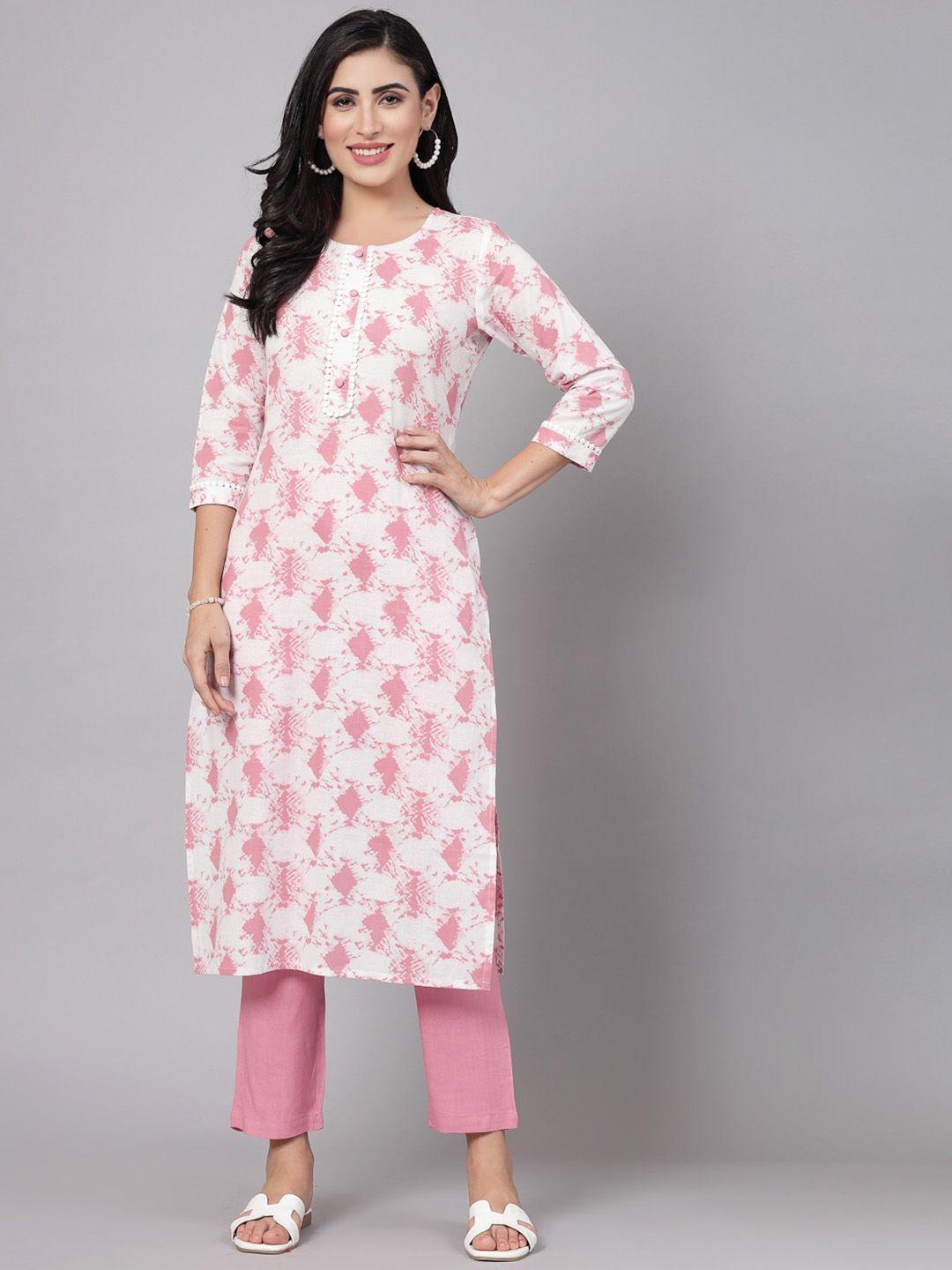 kipek printed regular kurta with trousers