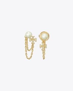 kira pearl chain earring