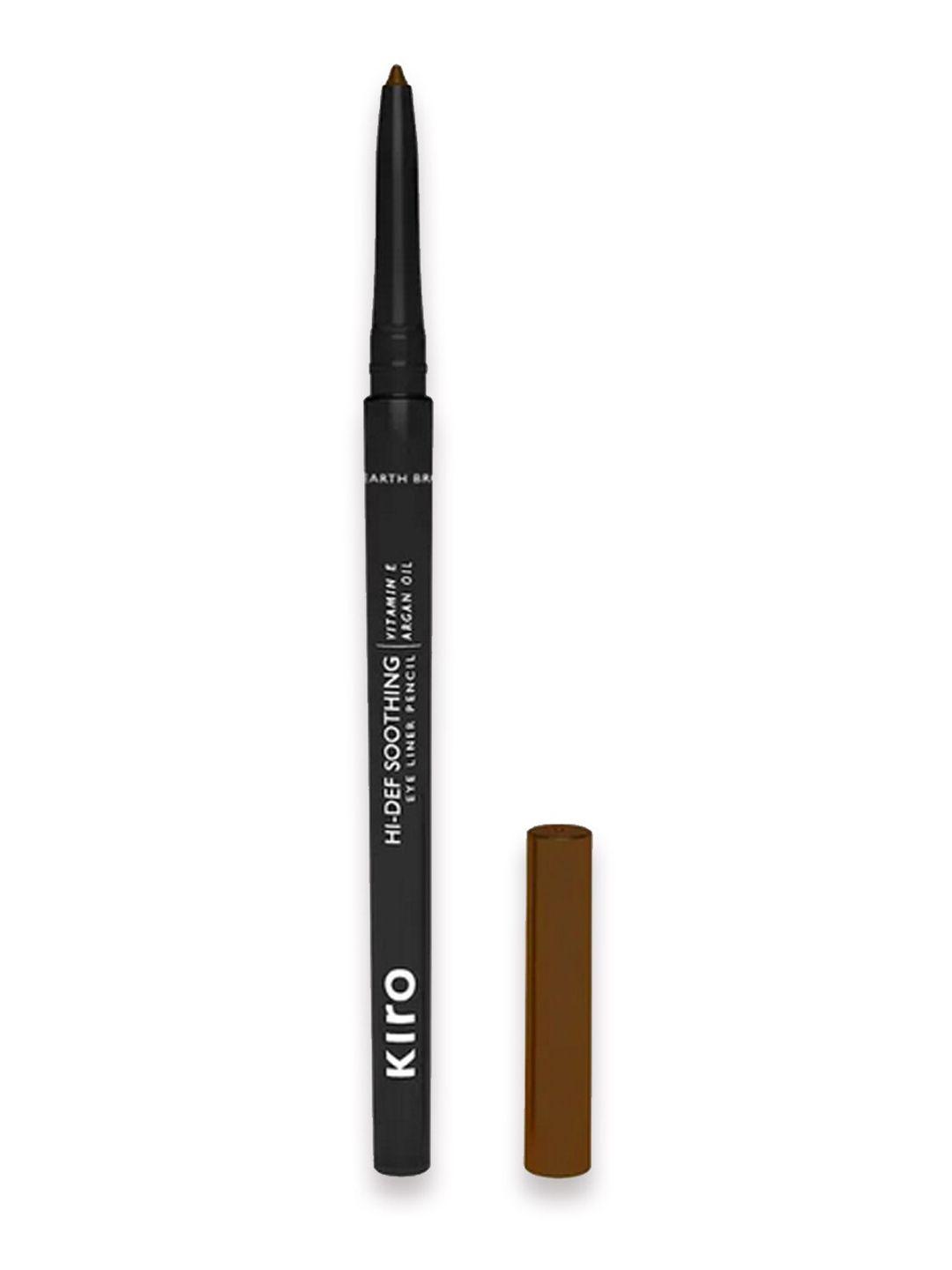 kiro hi-def soothing eyeliner pencil with vitamin e & argan oil - earth brown