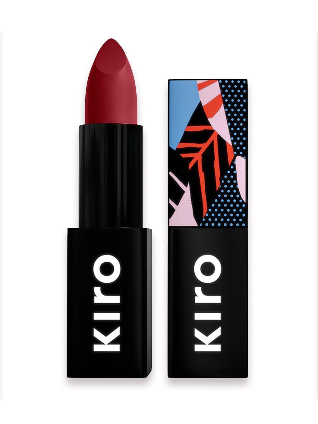 kiro lush moist matte long lasting lipstick - red beet 10