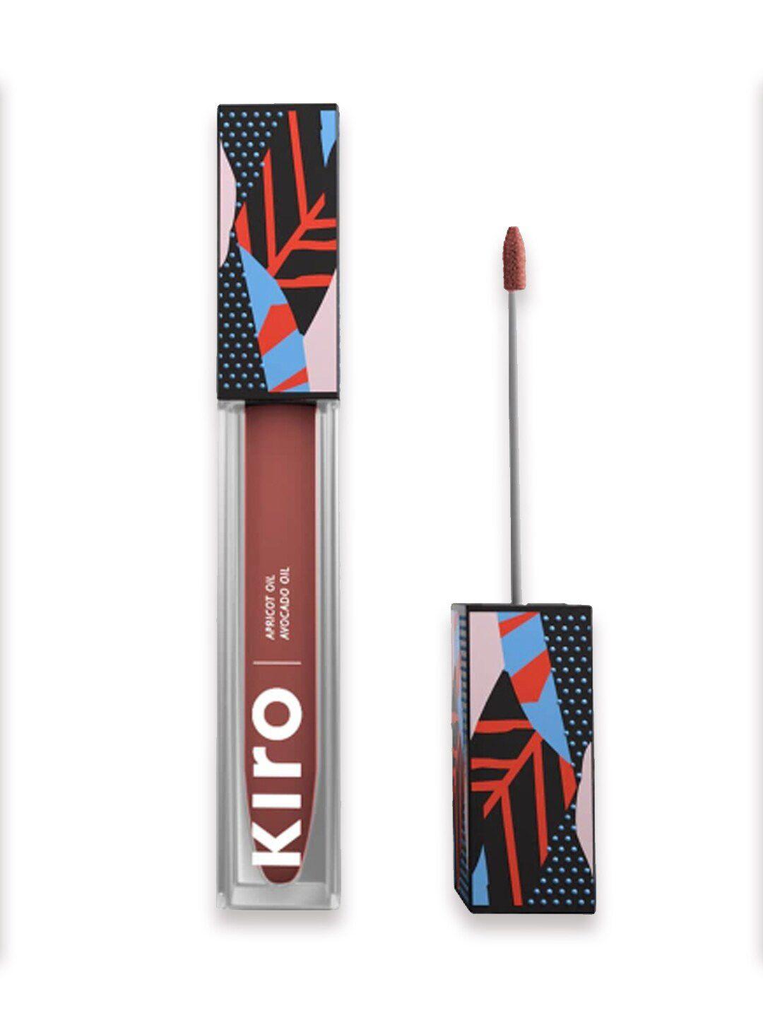 kiro non-stop airy matte liquid lipstick with apricot & avocado oil 5 ml - cinnamon nude