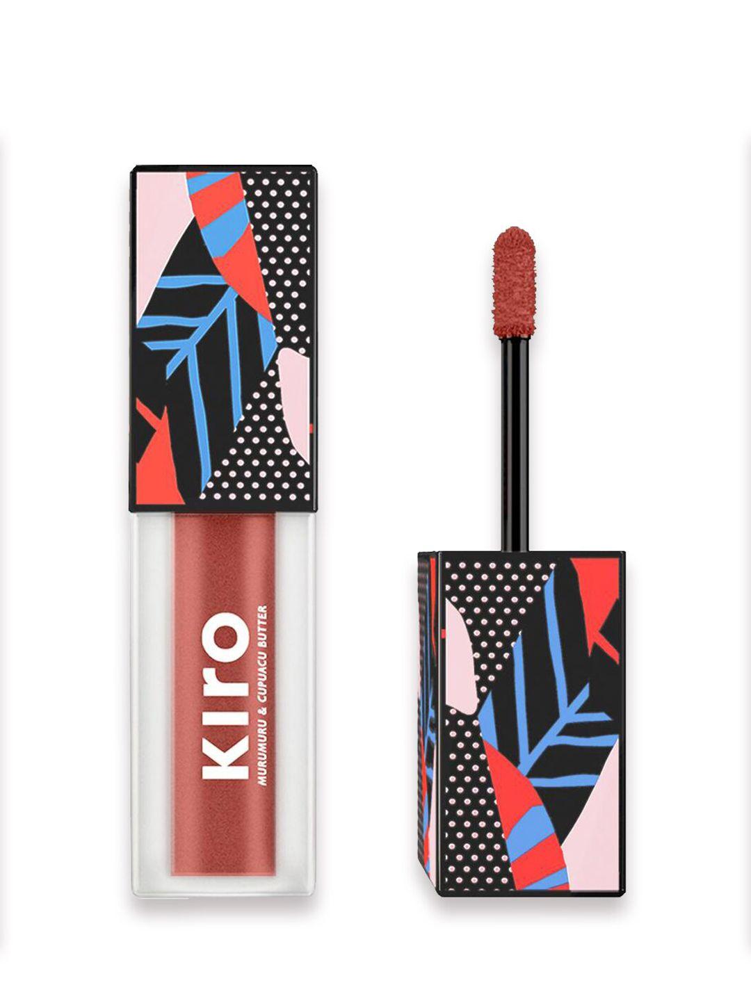 kiro super butter hydrating & hi-shine lip lacquer 5ml - roasted walnut 10