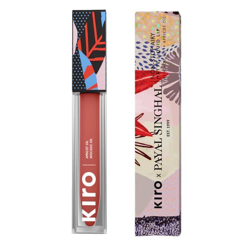 kiro x payal singhal non-stop airy matte liquid lip - coral pink