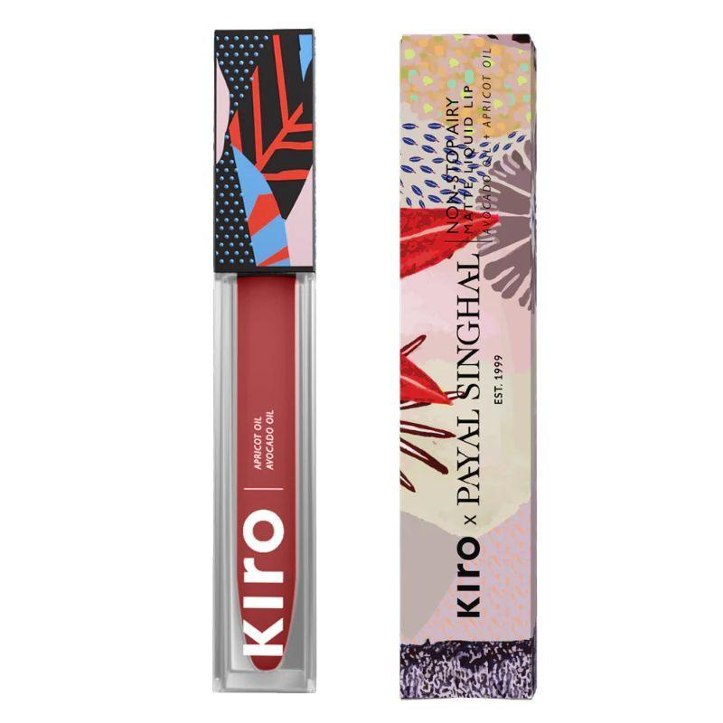 kiro x payal singhal non-stop airy matte liquid lip - maple sugar