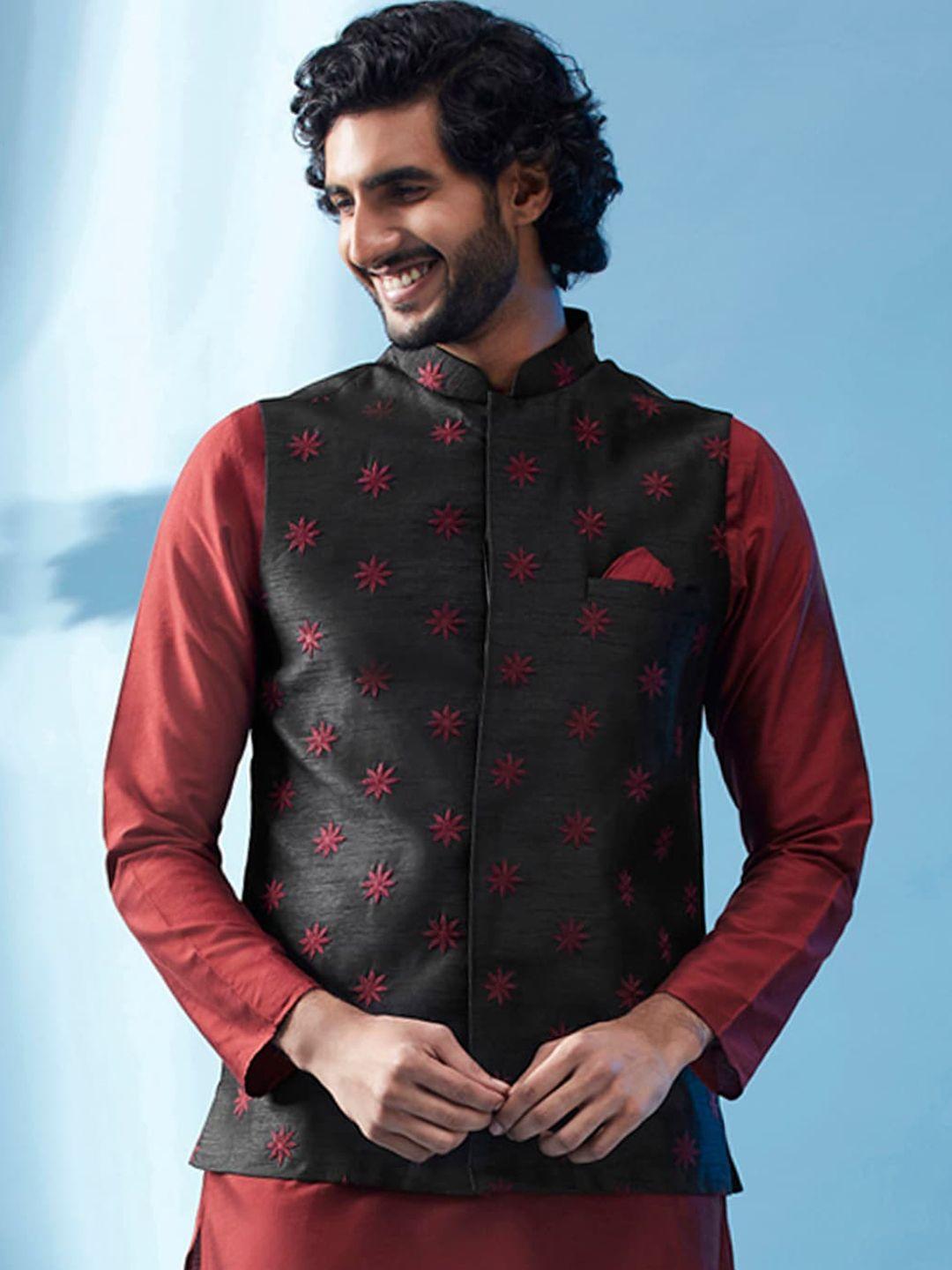 kisah embroidered nehru jacket