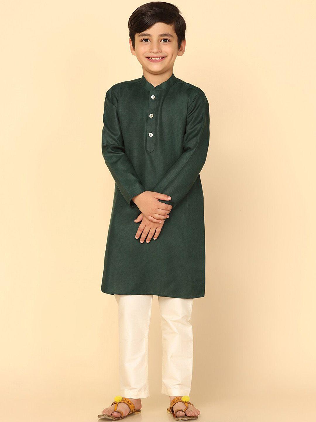 kisah boys mandarin collar kurta with pyjamas