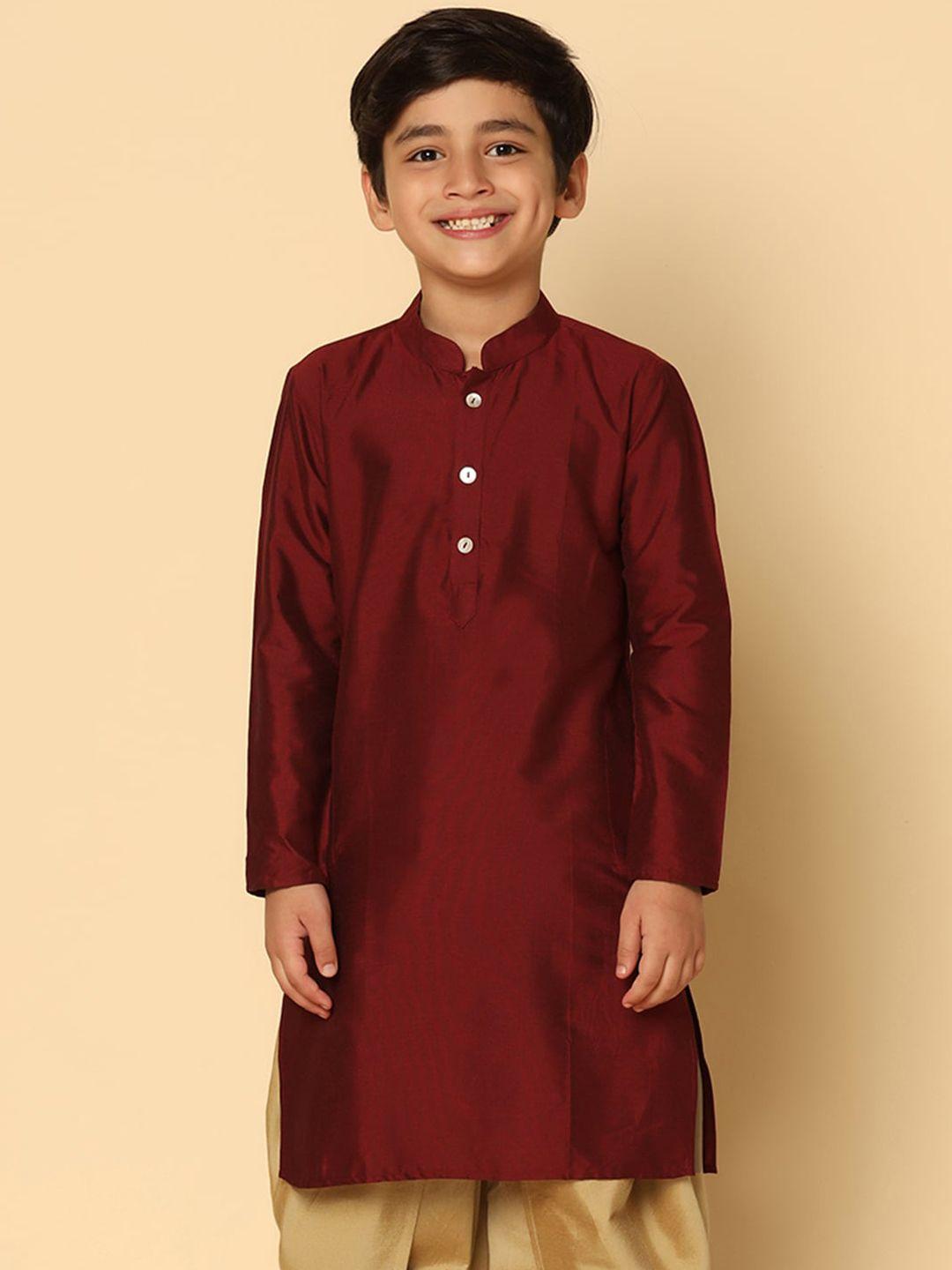 kisah boys mandarin collar straight kurta