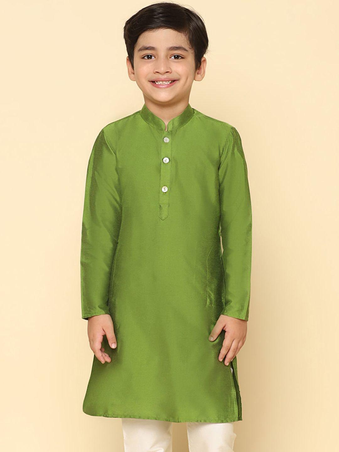 kisah boys mandarin collar straight kurta