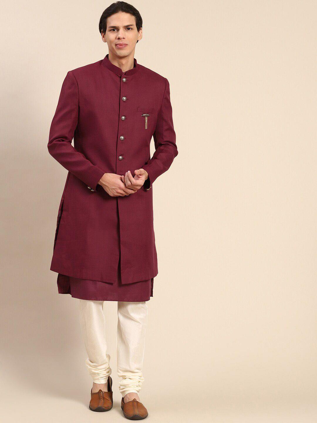 kisah cotton sherwani set