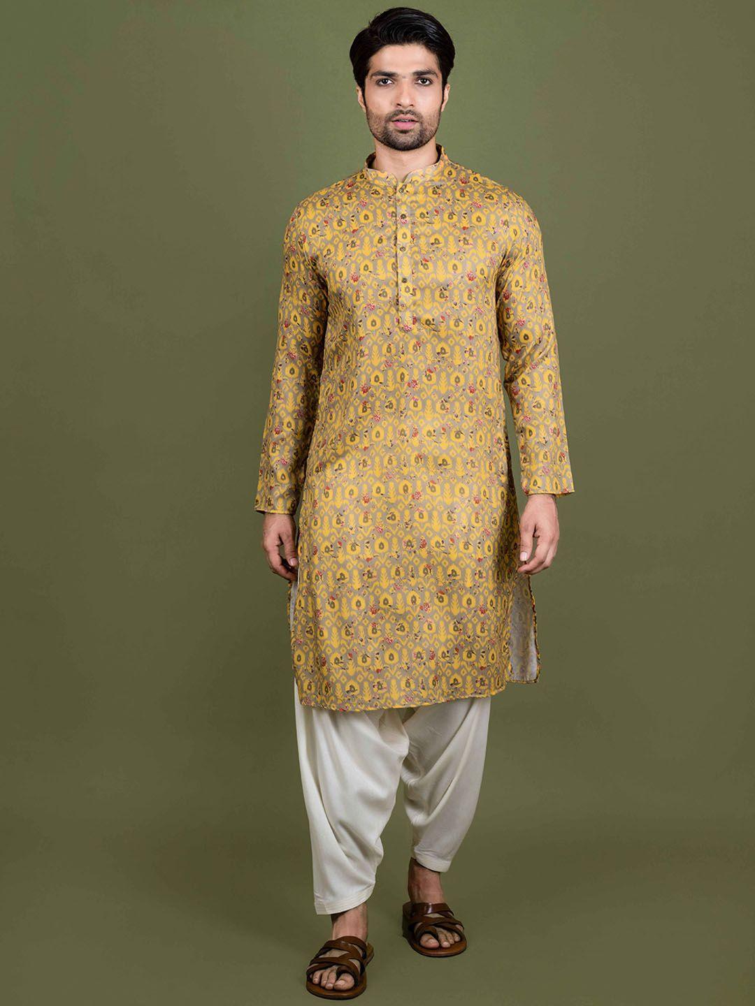 kisah floral printed kurta with patiala