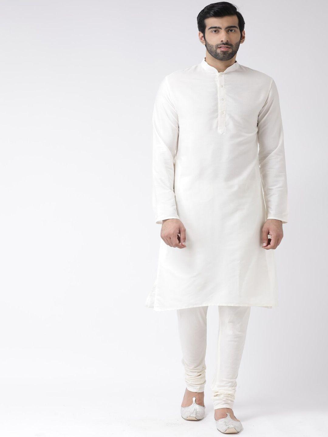kisah mandarin collar pure cotton kurta with churidar & nehru jacket
