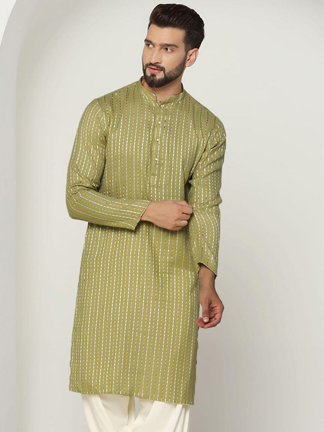 kisah mandarin collar thread work kurta