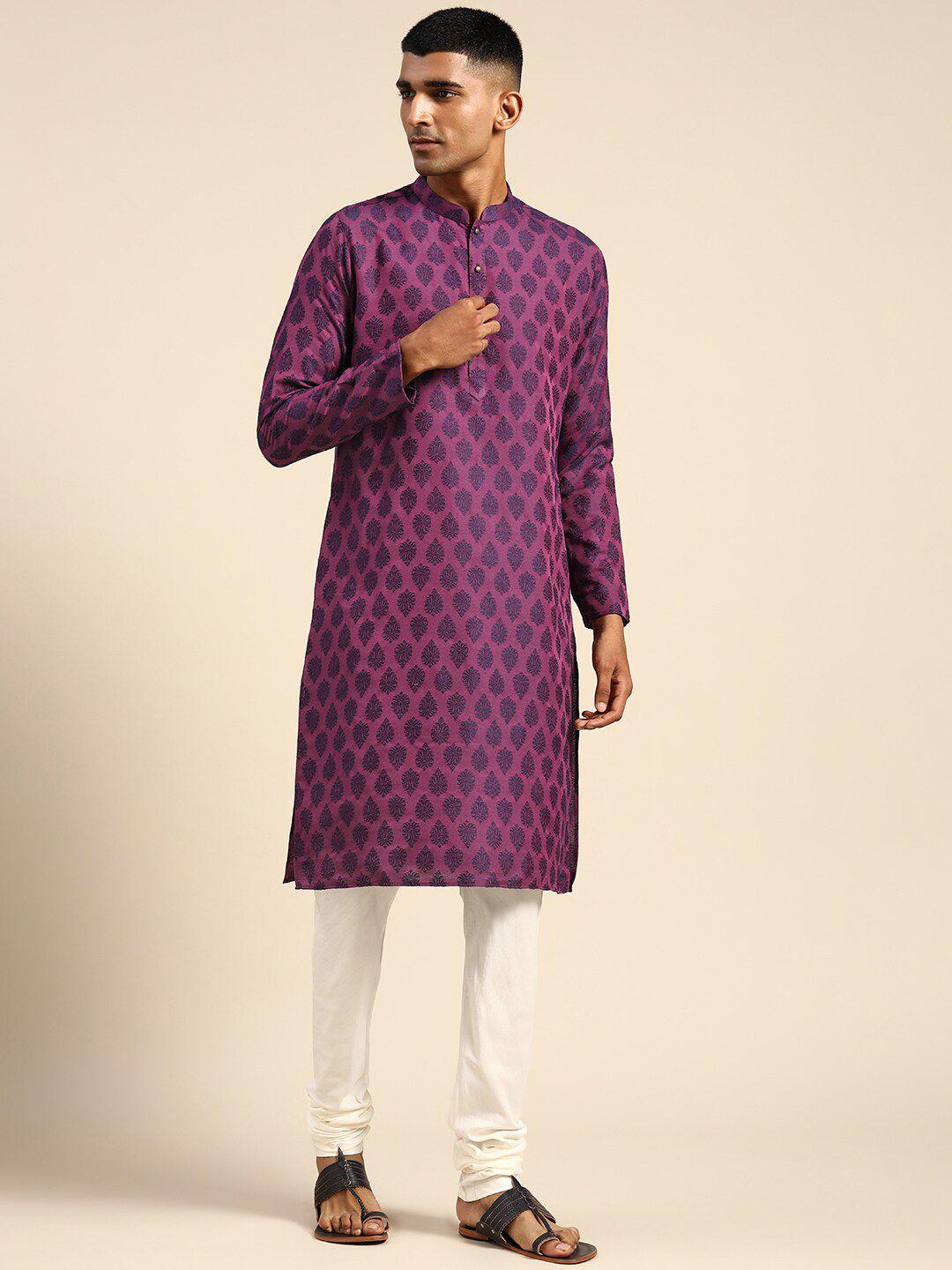 kisah men ethnic motifs kurta