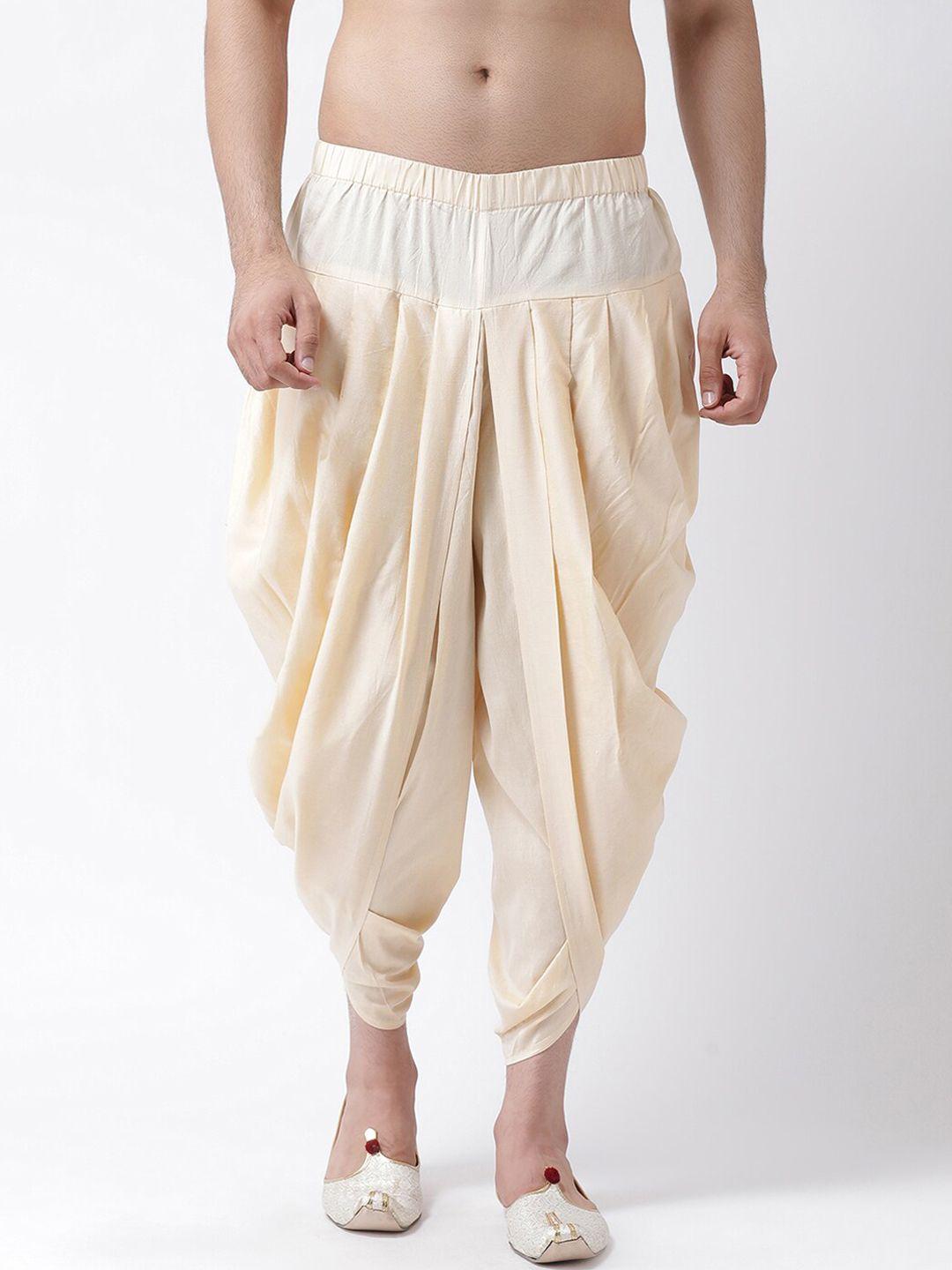 kisah men mid-rise cotton dhoti pant