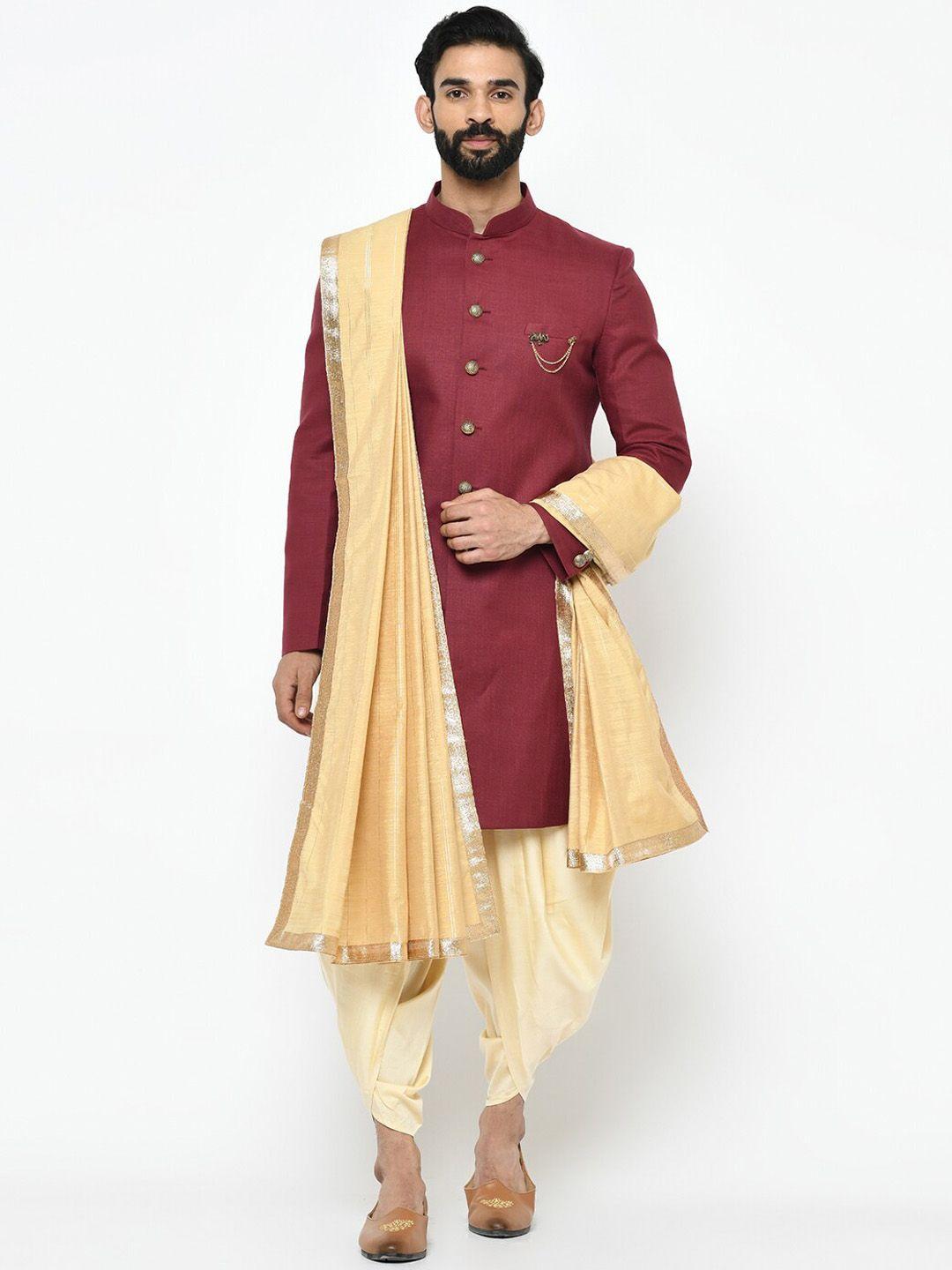 kisah men sherwani set with dupatta