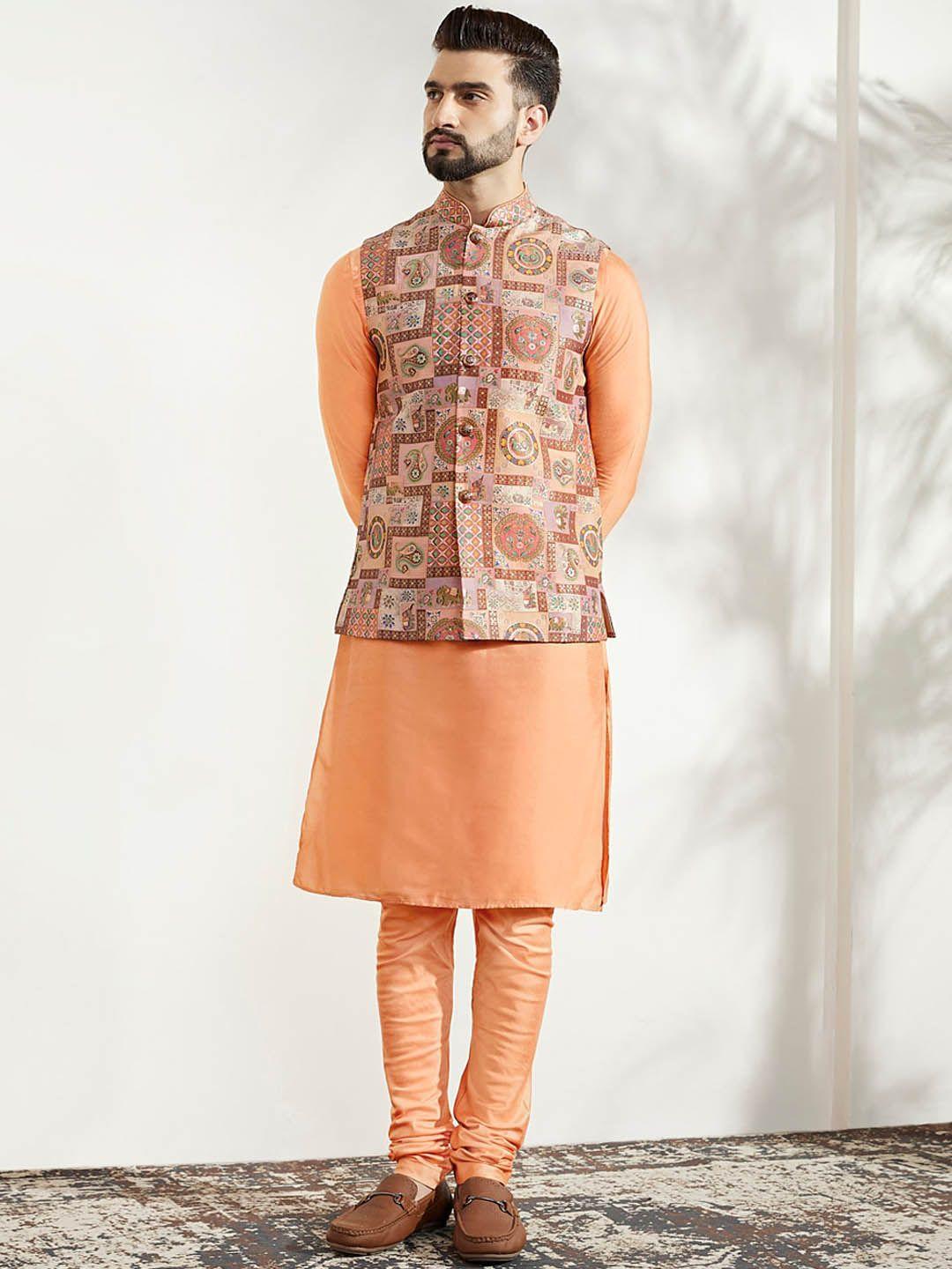 kisah straight kurta with churidar & jacket