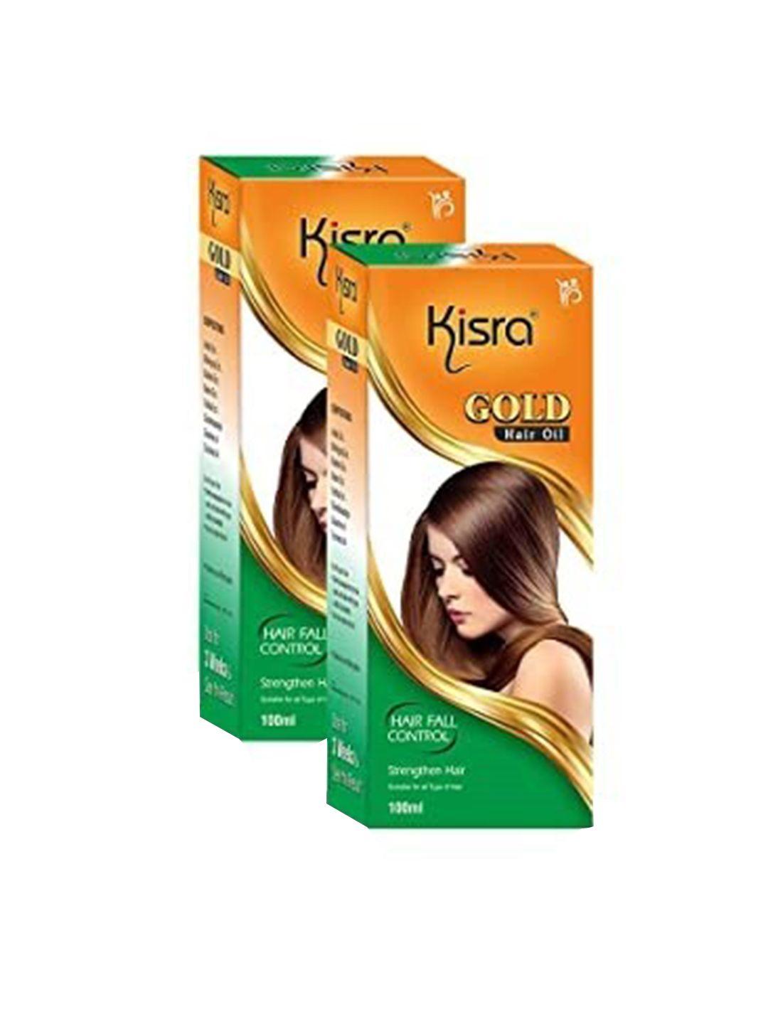 kisra gold set of 2 hair oils for frizz control & hair smoothening & hair growth100ml each