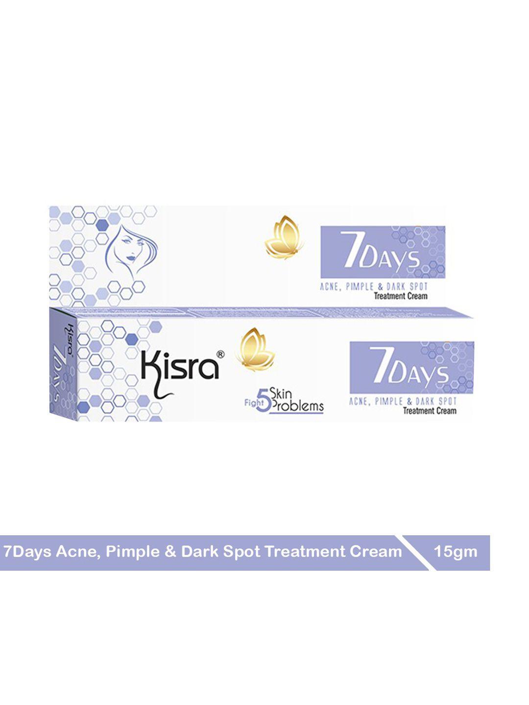 kisra 7days acne & dark spot treatment cream - 15g