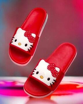 kitty slip-on slides