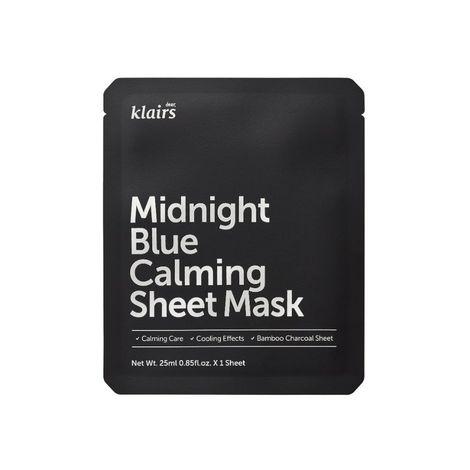 klairs midnight blue calming sheet mask (25 ml)