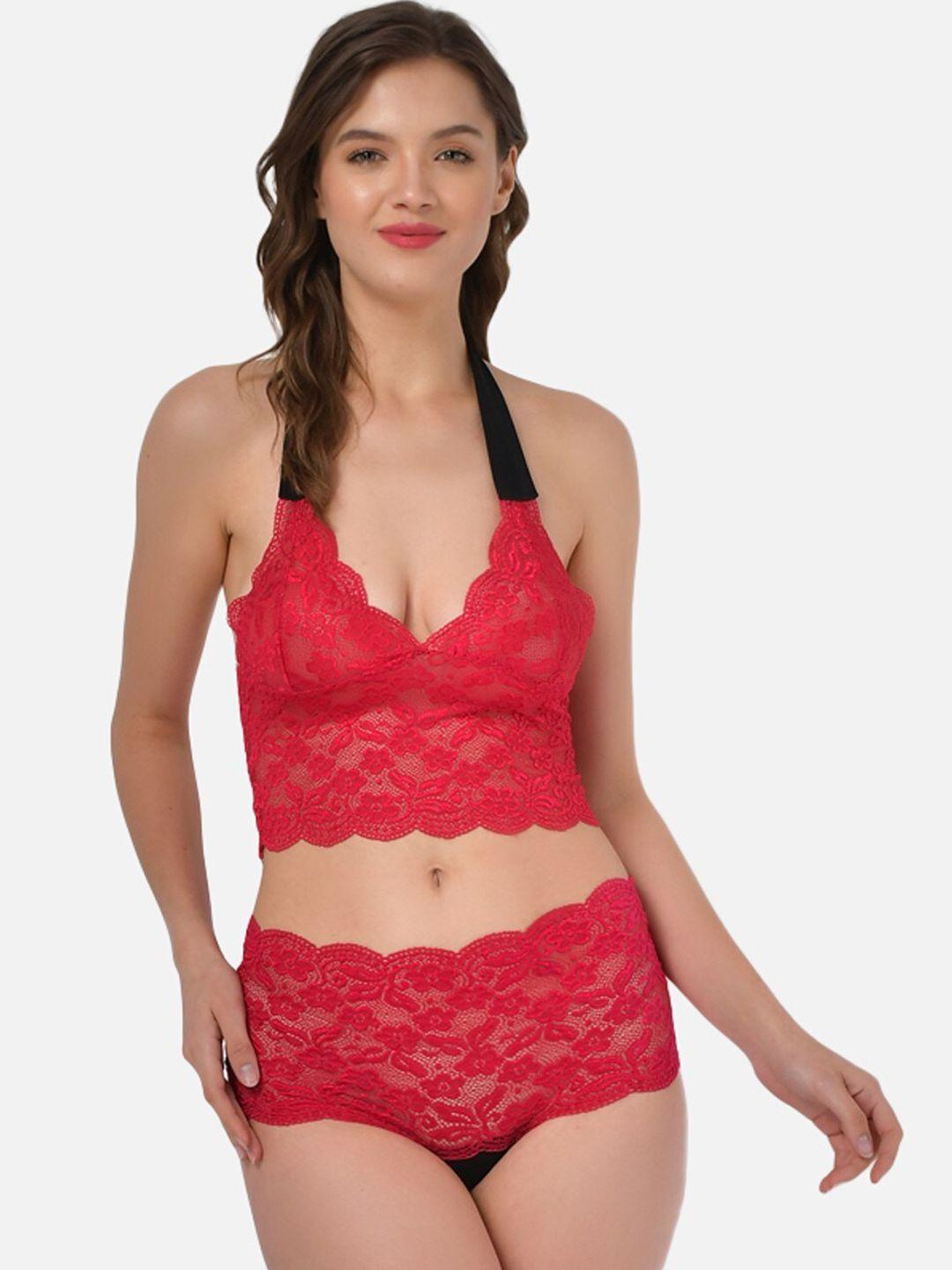 klamotten-women-red-solid-lace-lingerie-set-klm_b18c
