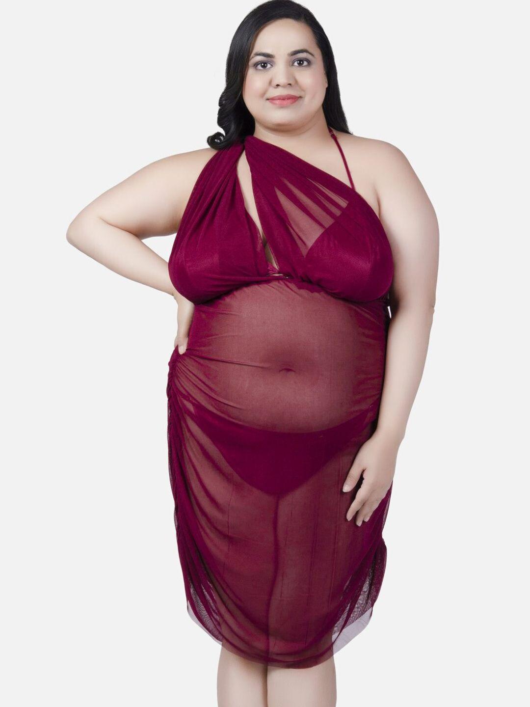 klamotten burgundy baby doll